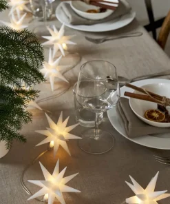 DECEMBER Ljusslinga Batteri 2,1m 8LED Varmvit/Vit