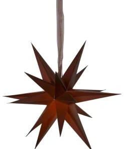 DECEMBER Pappersstjärna 55cm Brun