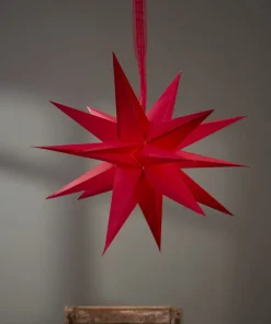 DECEMBER Pappersstjärna 45cm Röd
