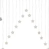 DECYSTAR Ljusgardin Batteri 1,25m 15LED Varmvit/Klar