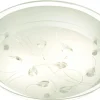 DEMI Plafond 33,5cm Vit/Klar/Krom