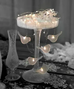 DEW DROP Batterislinga 46LED 1m Silver