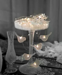 DEW DROP Batterislinga 46LED 1m Silver