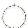 DEW DROP FLOWER Krans 35cm 270LED Varmvit/Svart