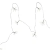 DEW DROP FLOWER Ljusslinga Batteri 2,1m 8LED Daylight/Silver IP44