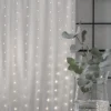 DEW DROP Ljusgardin 1*2m 200LED Varmvit/Silver