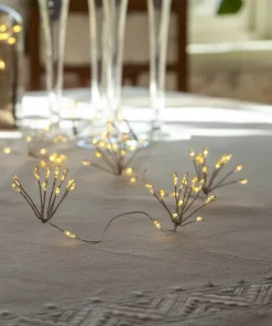 DEW DROP Ljusslinga Batteri 1,4m 120LED Varmvit/Silver