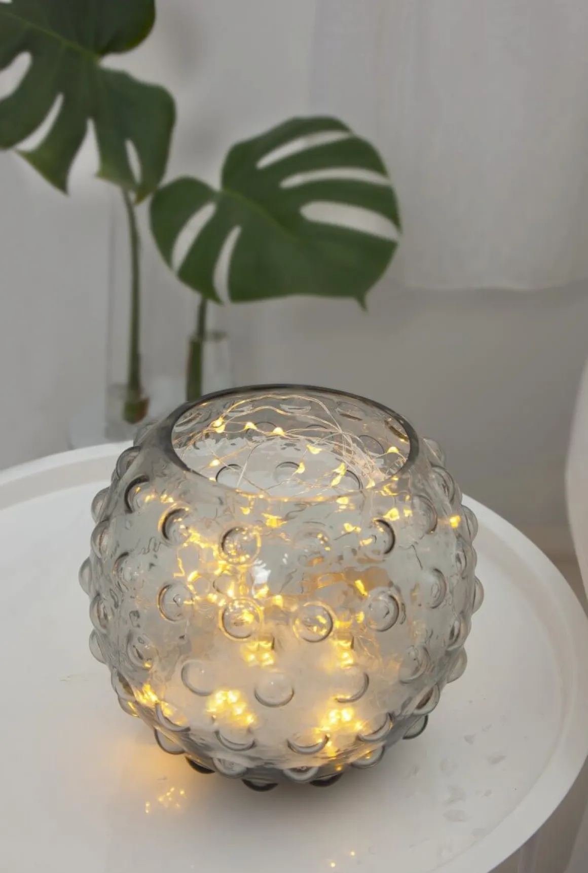 DEW DROP Ljusslinga 80cm 2000K Silver Varmvit