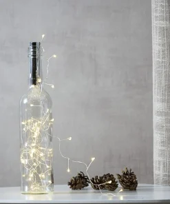 DEW DROP Ljusslinga 40L 2m Silver Varmvit