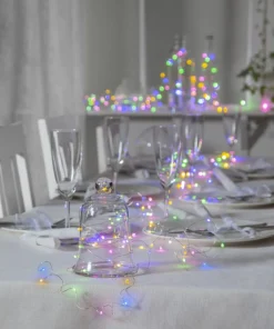DEW DROP Ljusslinga 10m 100LED RGB/Silver