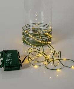 DEW DROP MICRO Ljusslinga Batteri 7,2m 96LED Varmvit/Grön