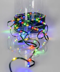 DEW DROP MICRO Ljusslinga 15m 200LED Multi/Grön