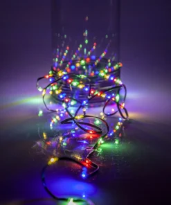 DEW DROP MICRO Ljusslinga 15m 200LED Multi/Grön