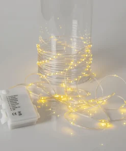 DEW DROP MICRO Ljusslinga Batteri 7,2m 96LED Varmvit/Transparent