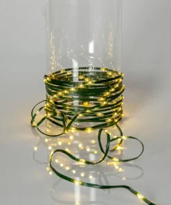 DEW DROP MICRO Ljusslinga 36m 480LED Varmvit/Grön