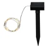 DEW DROP Solcells-Ljusslinga 5m Silver/Svart