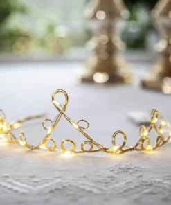 DIADEM Inomhusdekoration 18cm 20LED Mässing