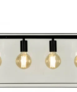 DIPLOMAT Taklampa Lång 4L 72cm Svart/Klar