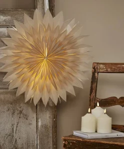 DIS Pappersstjärna 50cm Beige