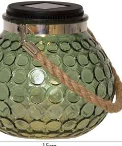 DOTTE Solcellsdekoration 15cm Grön IP44