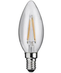 E14 CLASSIC Kronljus Klar 0,8W 2700K 80lm LED-Lampa