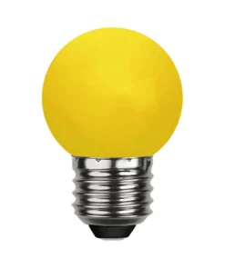 E27 Dekoration Party Klot 1W Gul LED-Lampa