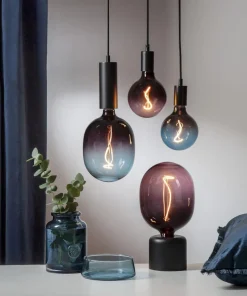 E27 DesignGlob 17,5cm Dimbar 4W 2400K 72lm Blå LED-Lampa