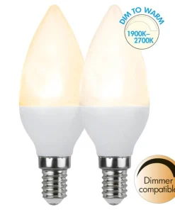 E14 Dim-To-Warm Kronljus 5W 2700 - 1900K 390lm LED-Lampa