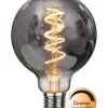 E27 Glob95 Dimbar Decoled Rökfärgad 2W 2100K 50lm LED-Lampa