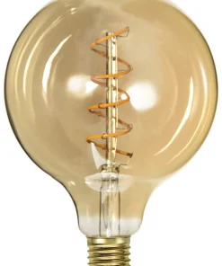 E27 Glob125 Dimbar Spiral Amber 3.2W 2100K 180lm LED-Lampa