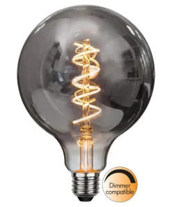 E27 Glob125 Dimbar Spiral Rökfärgad 2W 2100K 40lm LED-Lampa