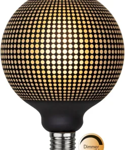 E27 Glob125 Mönster Dimbar 4W 2700K 100lm LED-Lampa