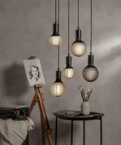 E27 Glob125 Mönster Dimbar 4W 2700K 100lm LED-Lampa