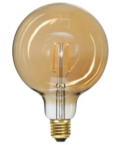 E27 Glob125 Plain Amber 0.75W 2000K 80lm LED-Lampa
