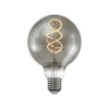 E27 Glob95 3-Stegs Dimbar 4W 150lm 2000K Curly Smoke