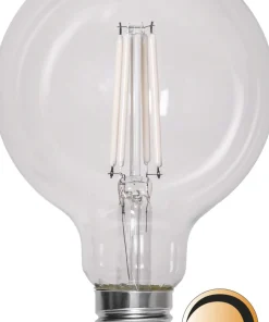 E27 95-Glob Vit Dimbar 7W 2700K 806lm Klar LED-Lampa