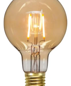 E27 Glob80 0.75W 2000K 80lm Amber LED-Lampa