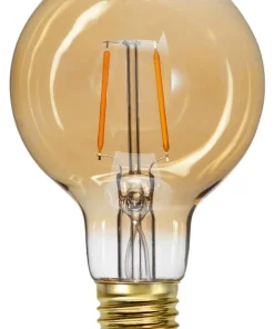 E27 Glob80 0.75W 2000K 80lm Amber LED-Lampa