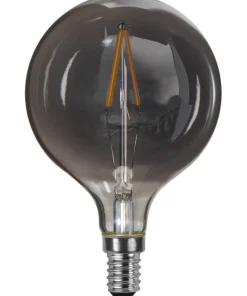 E14 Heavy smoke SoftGlow Glob80 1.4W 2100K 55lm LED-Lampa
