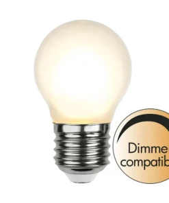 E27 Klot Dimbar 4W 2700K 400lm Frostad LED-Lampa