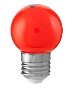 E27 Klot Partylampa Röd 0,8W 30lm LED-Lampa