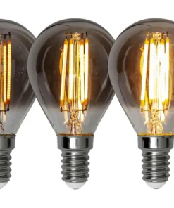 E14 Klot 3-Steg Dimbar Minne SoftGlow 2.9W 2200K 150lm Rökfärgad