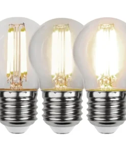 E27 Klot 3-Steg Dimbar Minne Klar 4.2W 3000K 470lm LED-Lampa