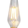 E14 Kronljus Dekoration 0.3W 2100K 30lm Klar LED-Lampa