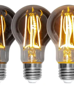 E27 Normal 3-Steg Dimbar Minne SoftGlow 3.9W 2200K 260lm Rökfärgad