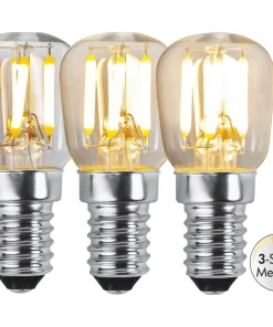 E14 Päron 3-steg Dimbar Minne 2.5W 3000K 250lm Klar LED-Lampa