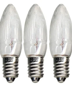 E10 Reservlampa Topplampa 3-Pack 10V Klar