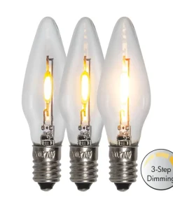 E10 Reservlampa Topplampa 5-pack Dimbar-3-steg LED Frostad