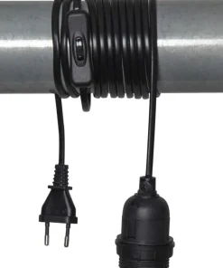 E27 Sladdställ Basic 3,5m Svart