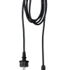 E27 Sladdställ Utomhus IP44 350cm Svart